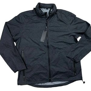 $498 Greyson Golf Chenoa II Large Waterproof Hooded Rain Jacket Grey Heather